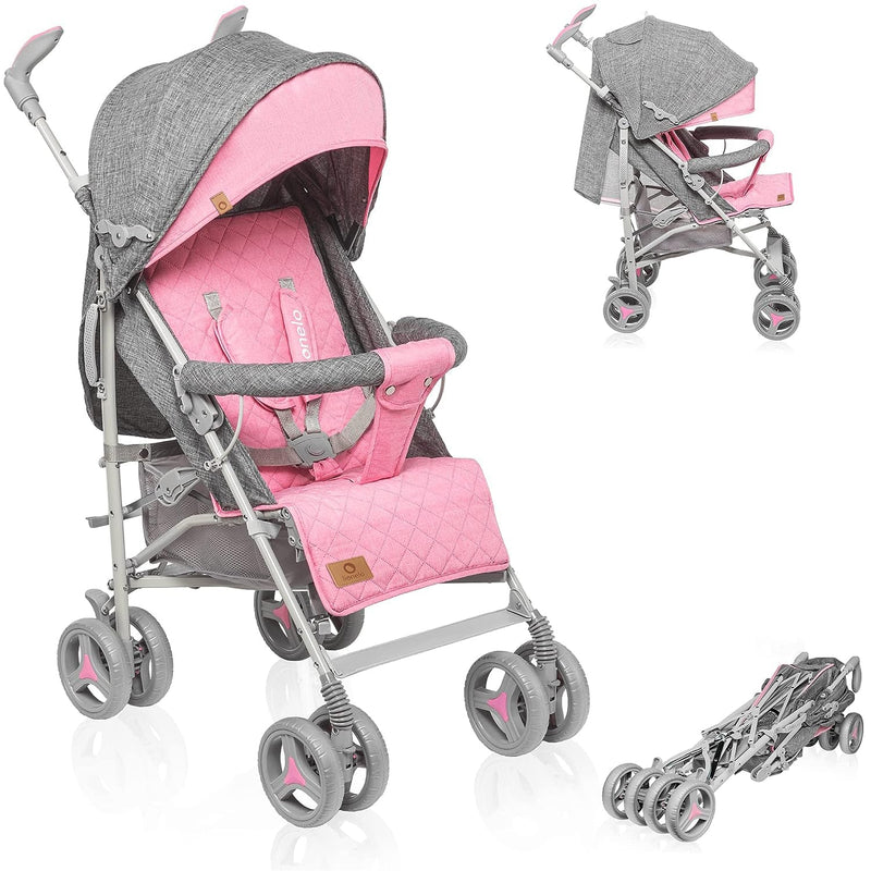 LIONELO Irma Kinderwagen bis 15 kg, Kinderwagen, leichter moderner Kinderwagen mit Liegefunktion, fa