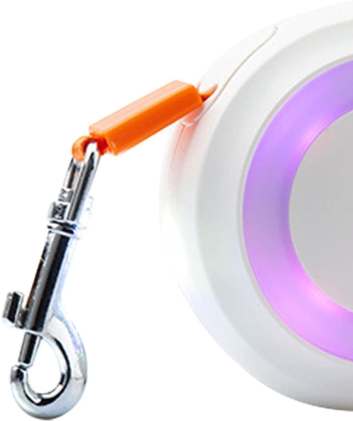 Ausziehbare LED-Hundeleine, Ausziehbare Haustierleine Mit Buntem LED-Licht, Ergonomischer Griff, Hun