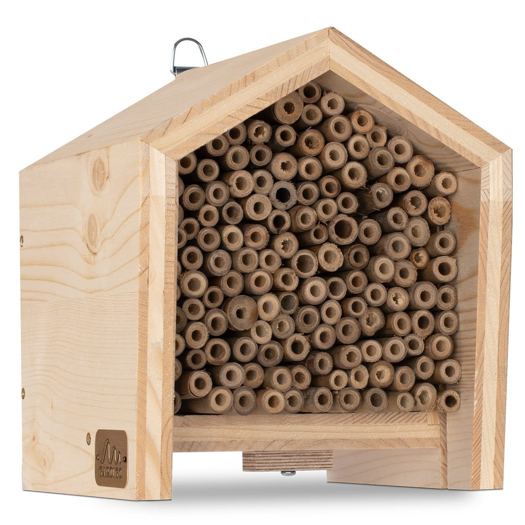 GARDIGO® Tierhaus System: Bienenhaus I Bienenhotel aus Massivholz I Made in Germany I Wildbienen Nis