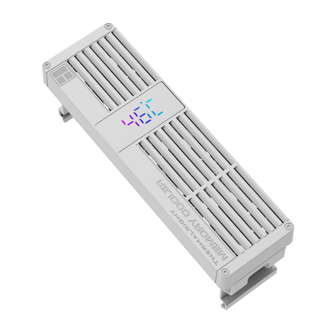 Thermalright MC-3 Digital White RAM Cooler, 3 PWM Lüfter | mit 4500 U/min PWM-Design, RAM-Kühlung le