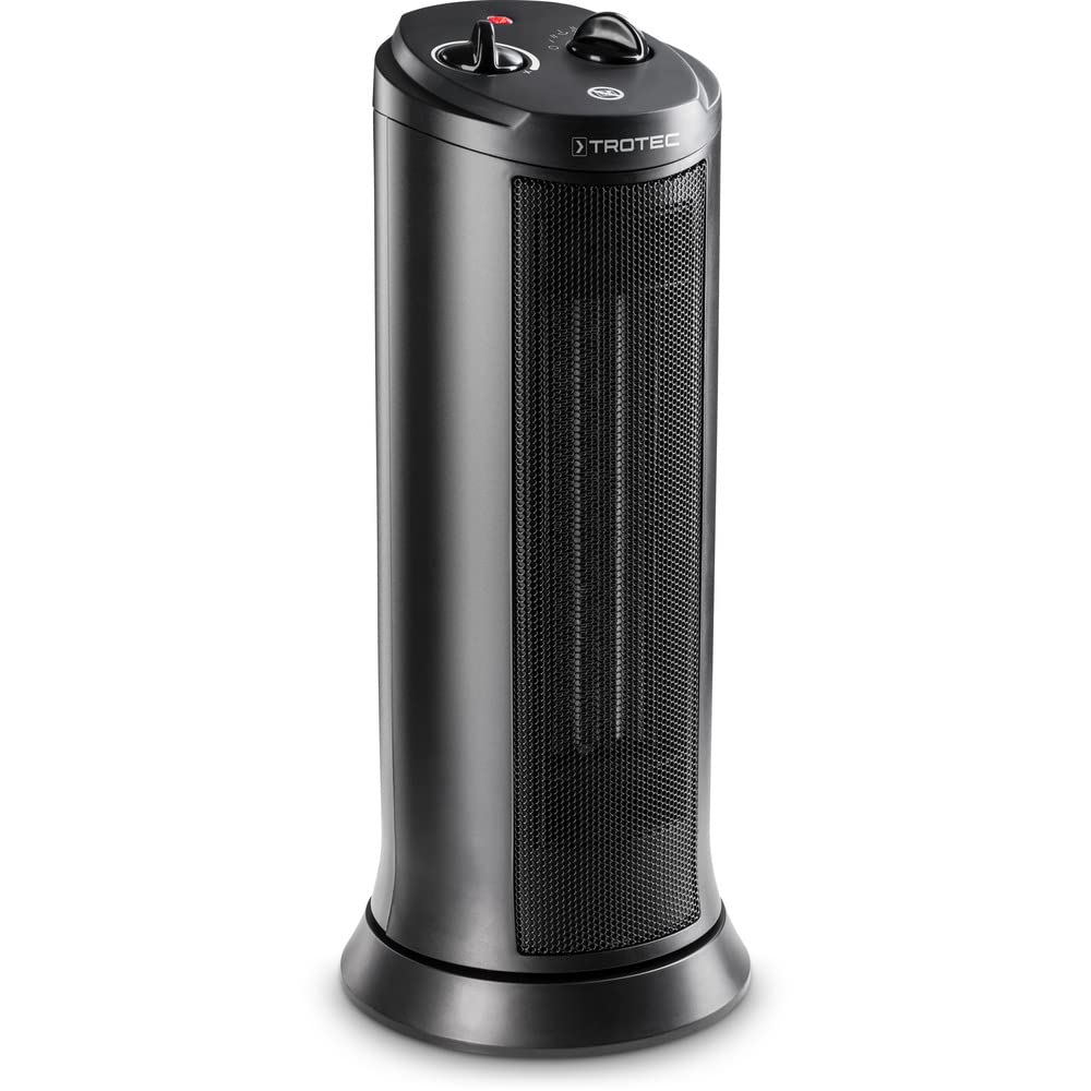 TROTEC Keramik Heizlüfter TFC 19 E – Heizleistung 1200 W / 2000 W – Heizung mit Thermostat, Raumgrös