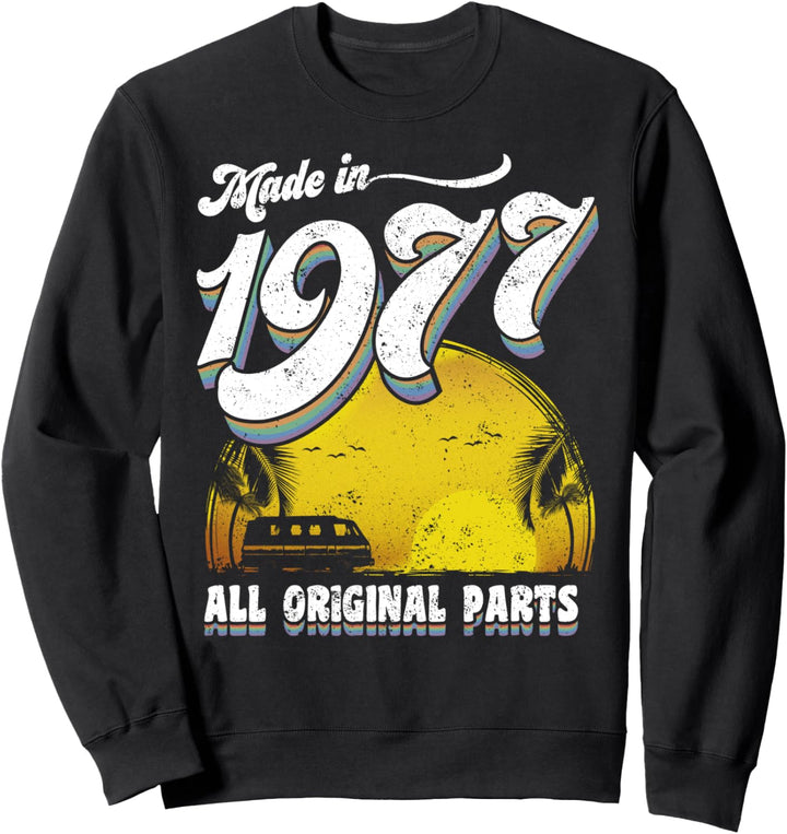 Made in 1977 All Original Parts 41st Birthday Gift Sweatshirt