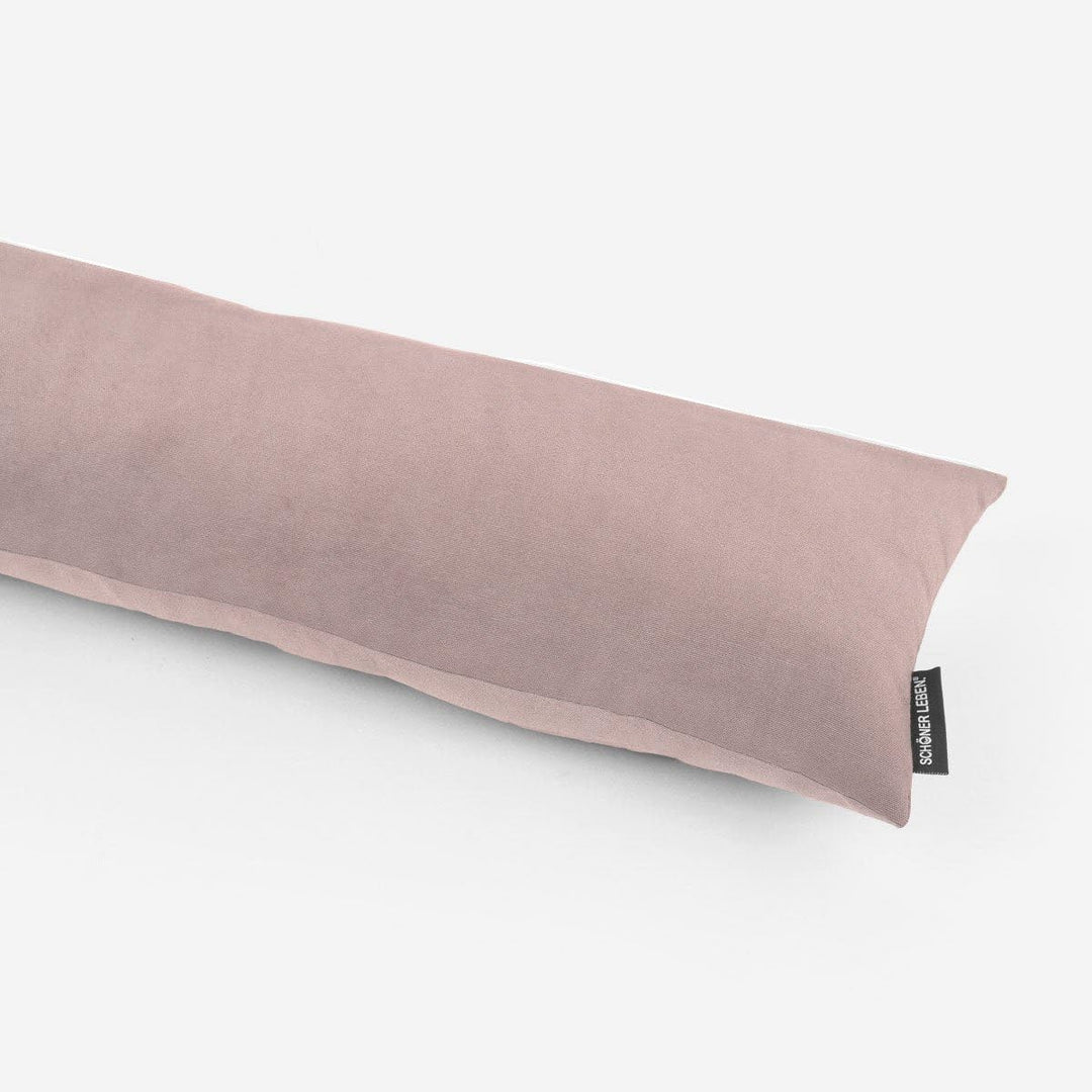 SCHÖNER LEBEN. Zugluftstopper Velvet Samt EIN Altrosa div. Grössen, Auswahl:80cm Länge ca. 80x15x15c