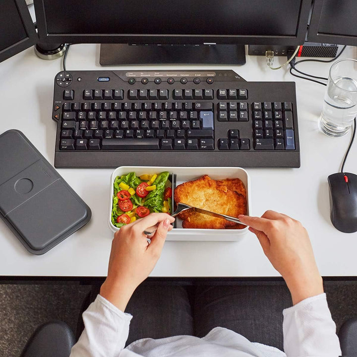 Cloer 800S1-1 Lunch Care System - Bento Box 5-teilig, XXL- Format 2100ml, unterteilbar mit auslaufsi