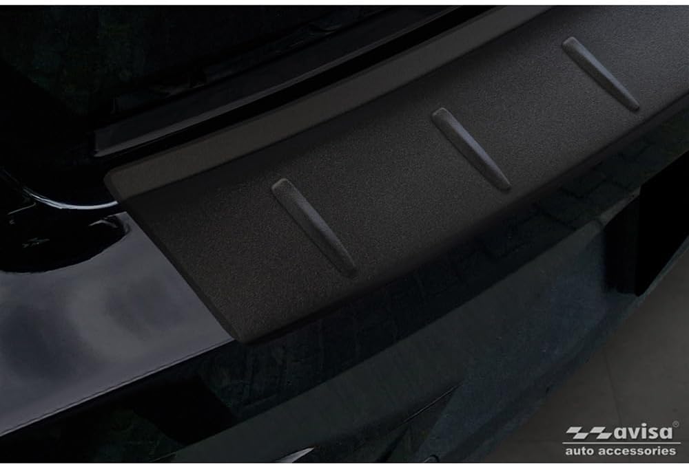 Avisa Matt-Schwarz Edelstahl Heckstossstangenschutz kompatibel mit Polestar 2 2019-2023 & Facelift 2