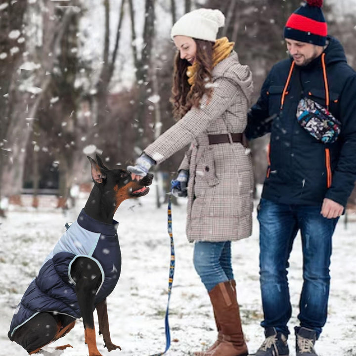 Hundemantel Grosse Hunde, XL - 5XL Wintermantel Hund Schnee Geeignet, Reflektierende, Wintermantel H