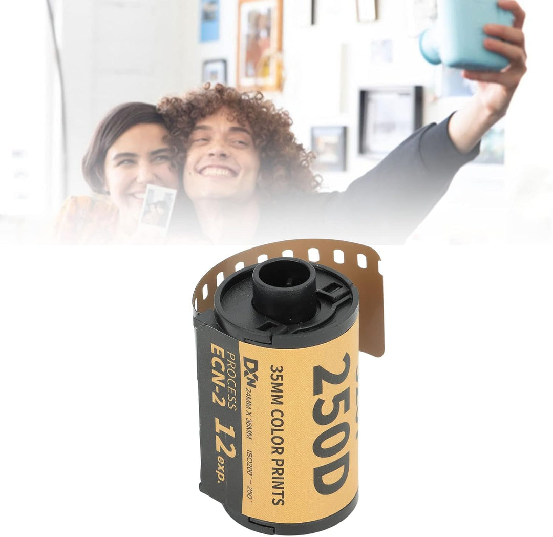 Farbfilm für Kameras, Vintage 35-mm-Farbfilm, hohe Auflösung, grosser Belichtungsumfang, 2-Film-Roll