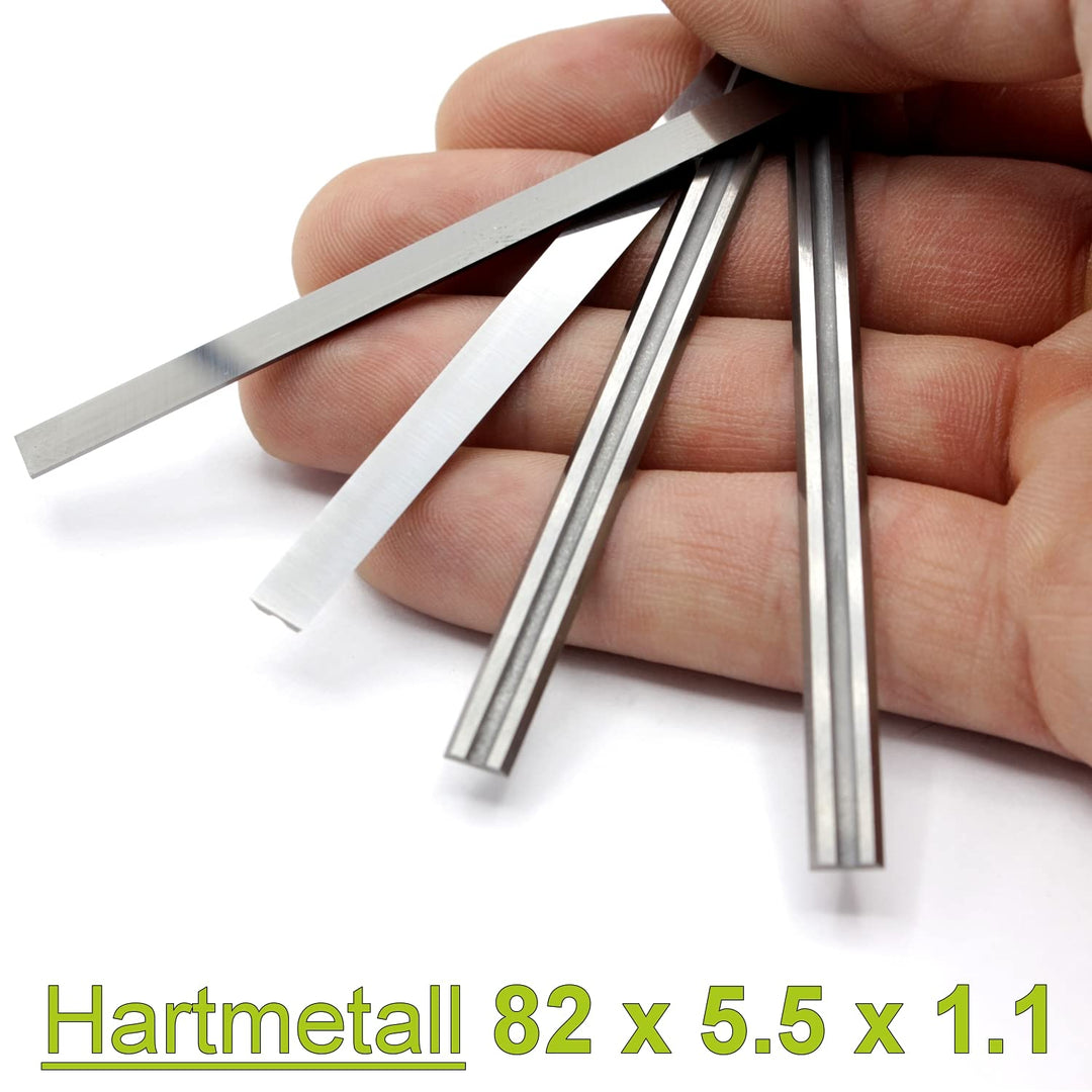 4 Stück HM Wendemesser/Hobelmesser für Metabo Elektrohobel 0882 4382 8302 8382