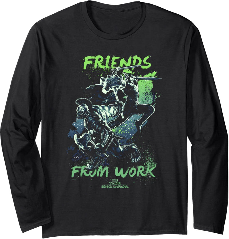 Marvel Thor: Ragnarok Hulk And Thor Friends From Work Paint Langarmshirt