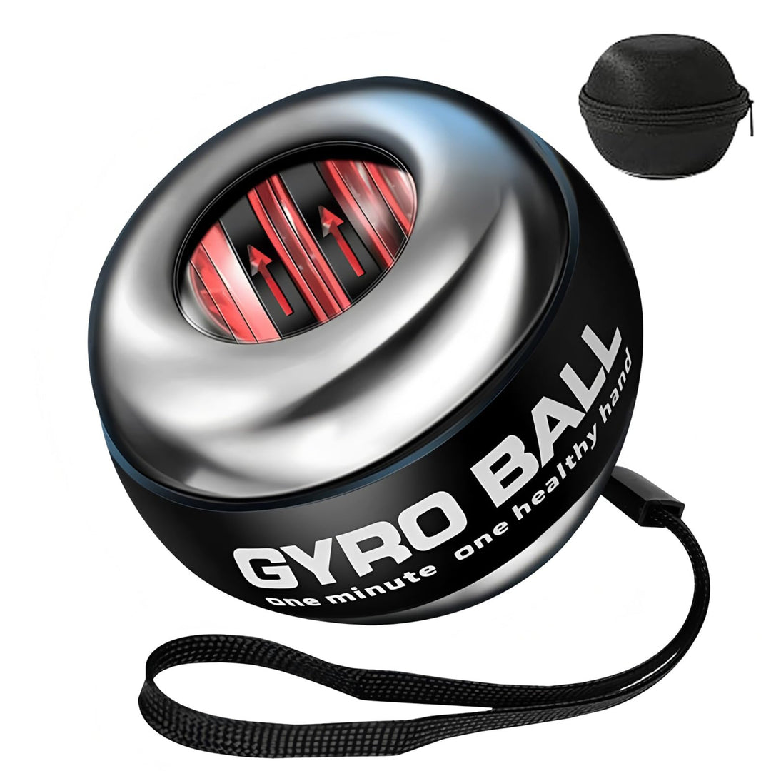 BeSokar Gyroball, Handgelenktrainer-Ball, Auto-Start, 5-stufiger Widerstands-/Lichtsteuerung, Gyrosk