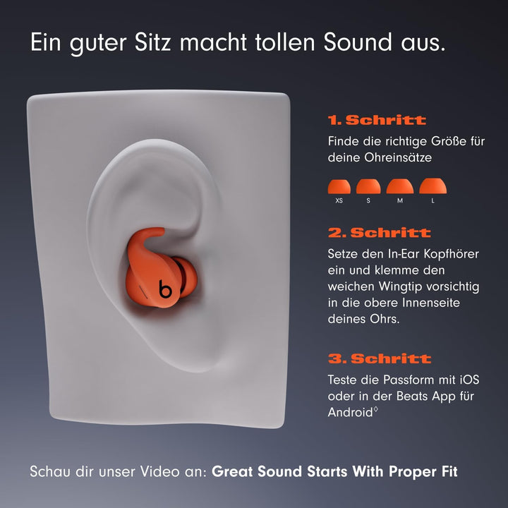 Beats Powerbeats Fit – Kabellose Workout In-Ear Kopfhörer mit Geräuschunterdrückung, IPX4, bis zu 30