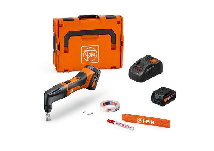 Fein Akku-Knabber ABLK 18 1.6 E AS Set 2x 5 Ah (für Dach- / Fassadenbau, geeignet für Wellbleche, Ni