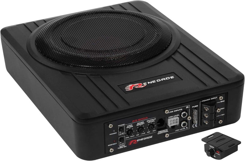 Renegade RS800A Auto-Subwoofer aktiv 200W Schwarz Single, Single