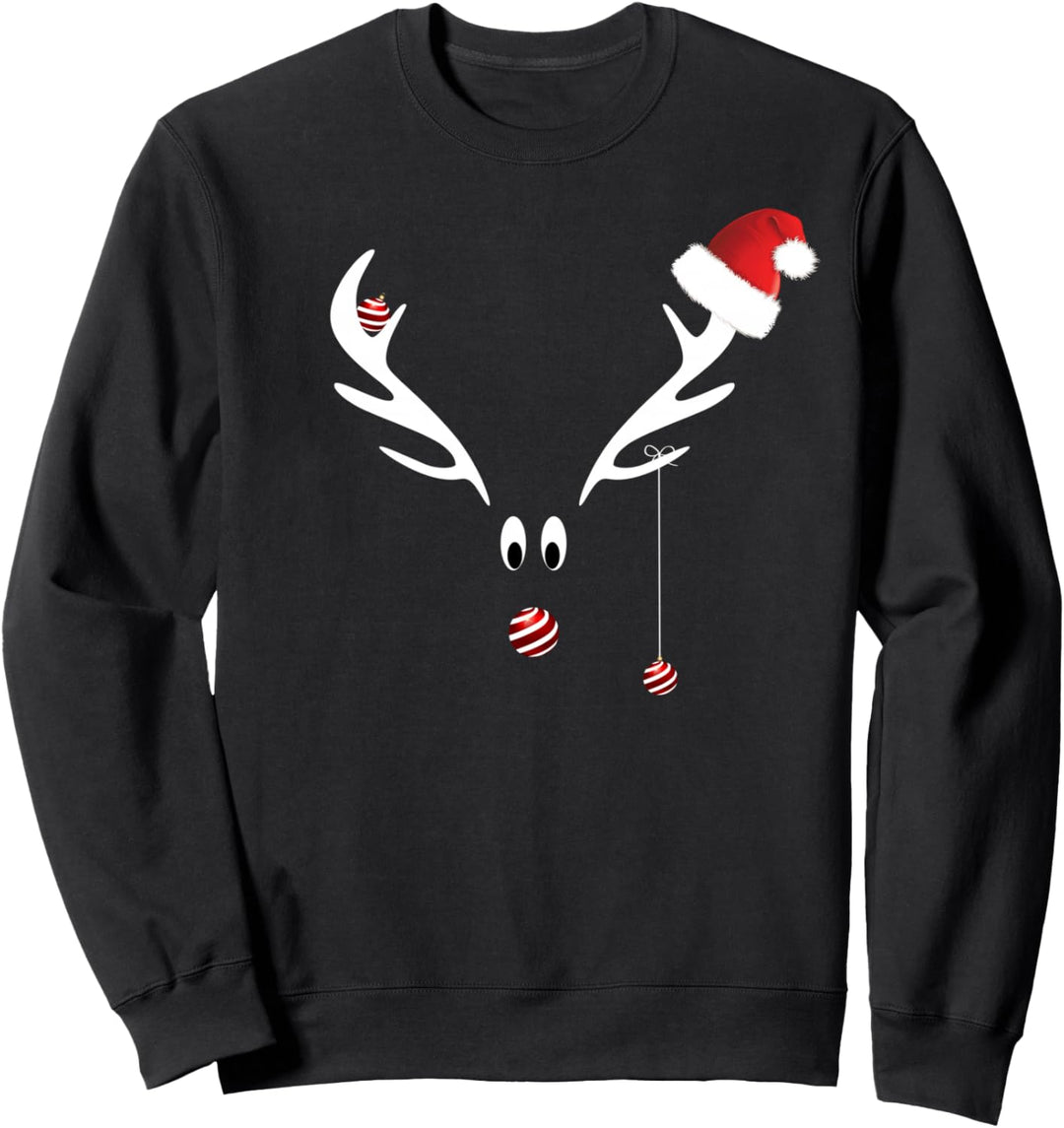 Rentier Rudolph Weihnachts-T-Shirt Geschenkidee rote Nase Sweatshirt