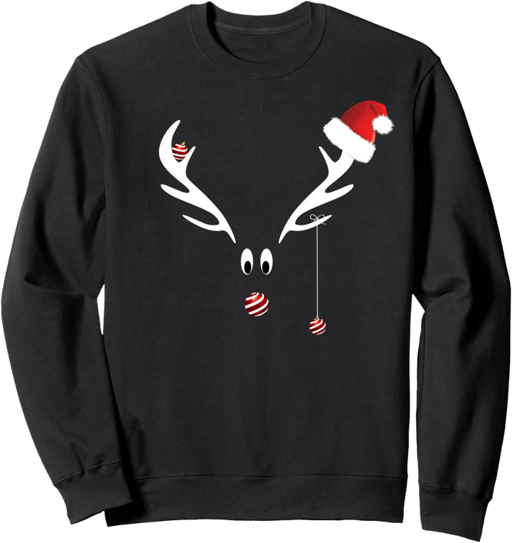 Rentier Rudolph Weihnachts-T-Shirt Geschenkidee rote Nase Sweatshirt