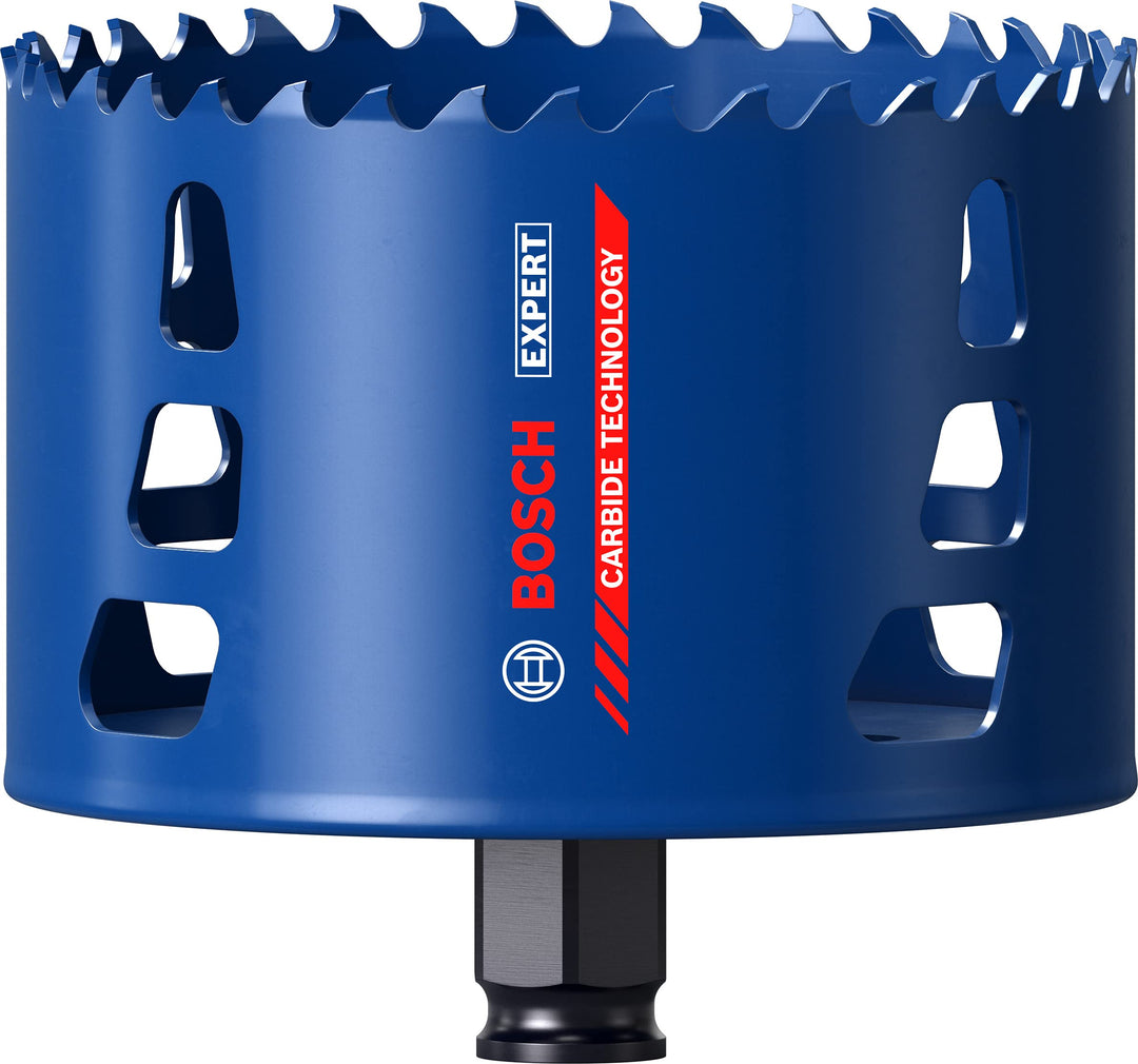 Bosch Professional 1x Expert Tough Material Lochsäge (für Holz mit Metall, Ø 105 mm, Zubehör Schlagb
