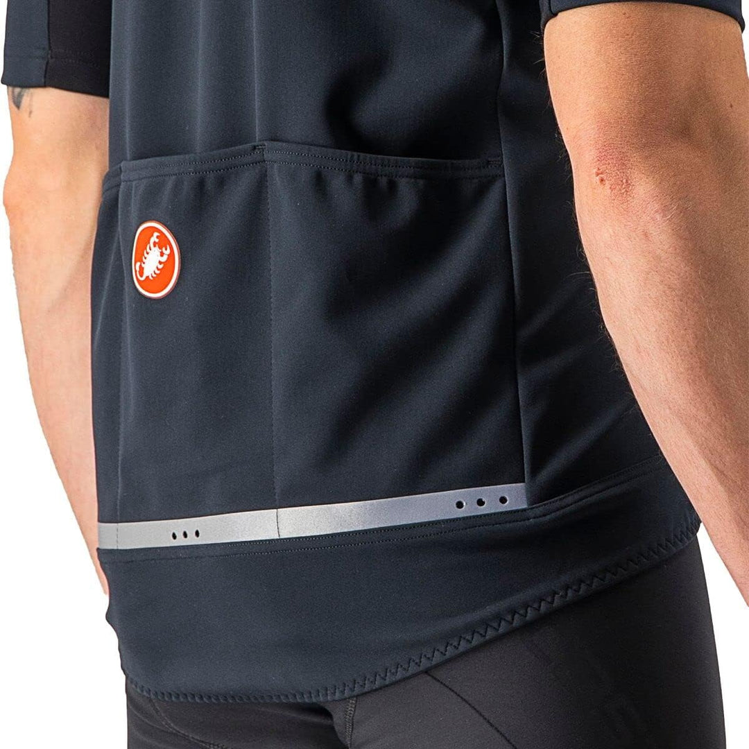 Castelli Herren Gabba Ros 2 Jacket (1er Pack), M LIGHT BLACK/BLACK REFLEX