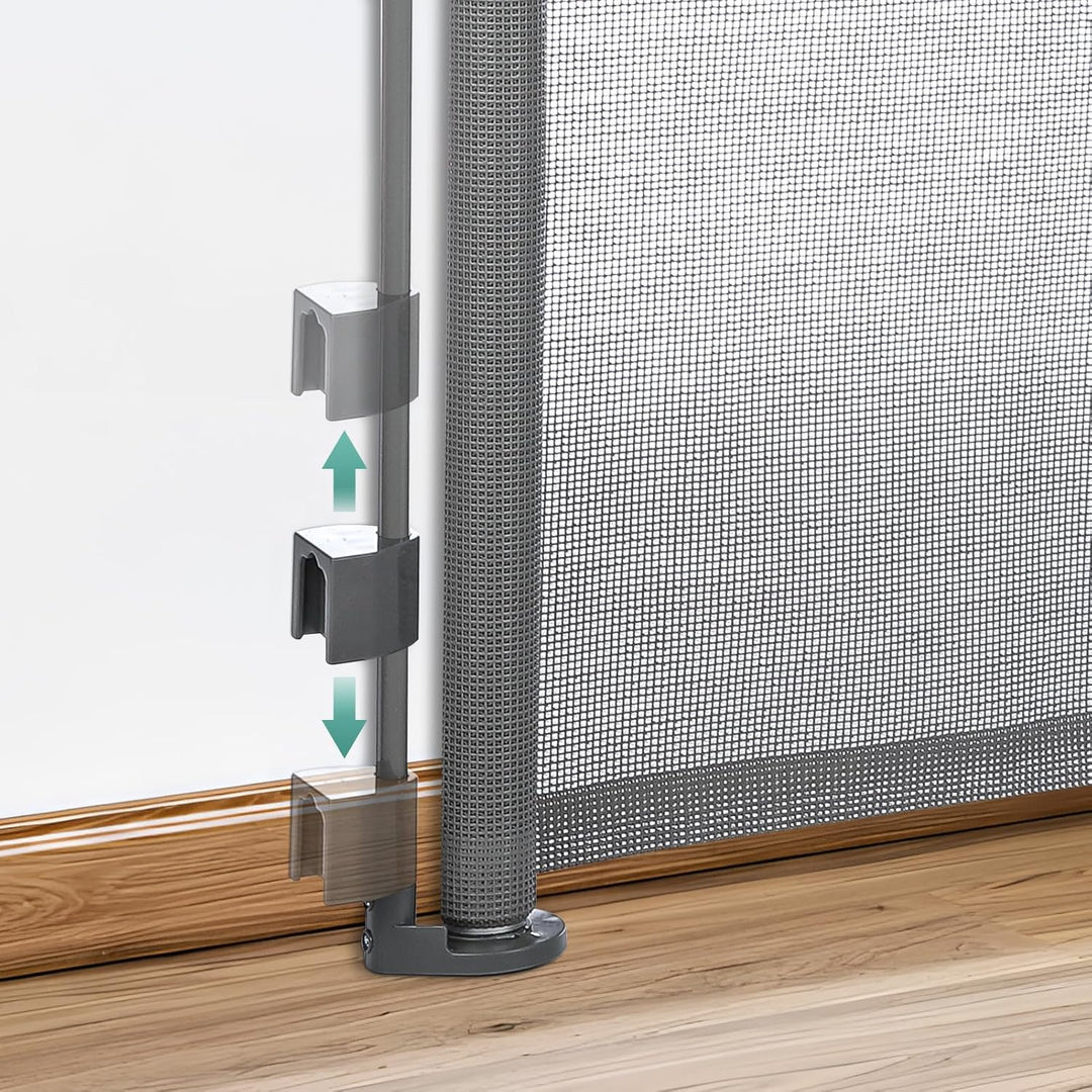 Treppenschutzgitter Türschutzgitter Ausziehbar 0–140 cm, Kinderschutzgitter für Babys & Haustiere –