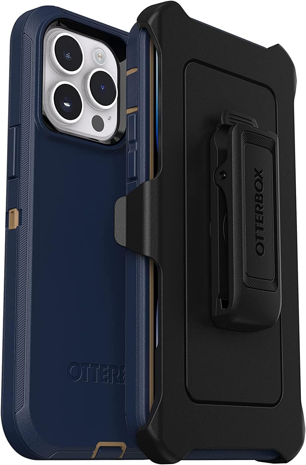 OtterBox Defender Serie Screenless Edition für iPhone 14 Pro Max (nur Bildschirm) – Blaue Wildleders