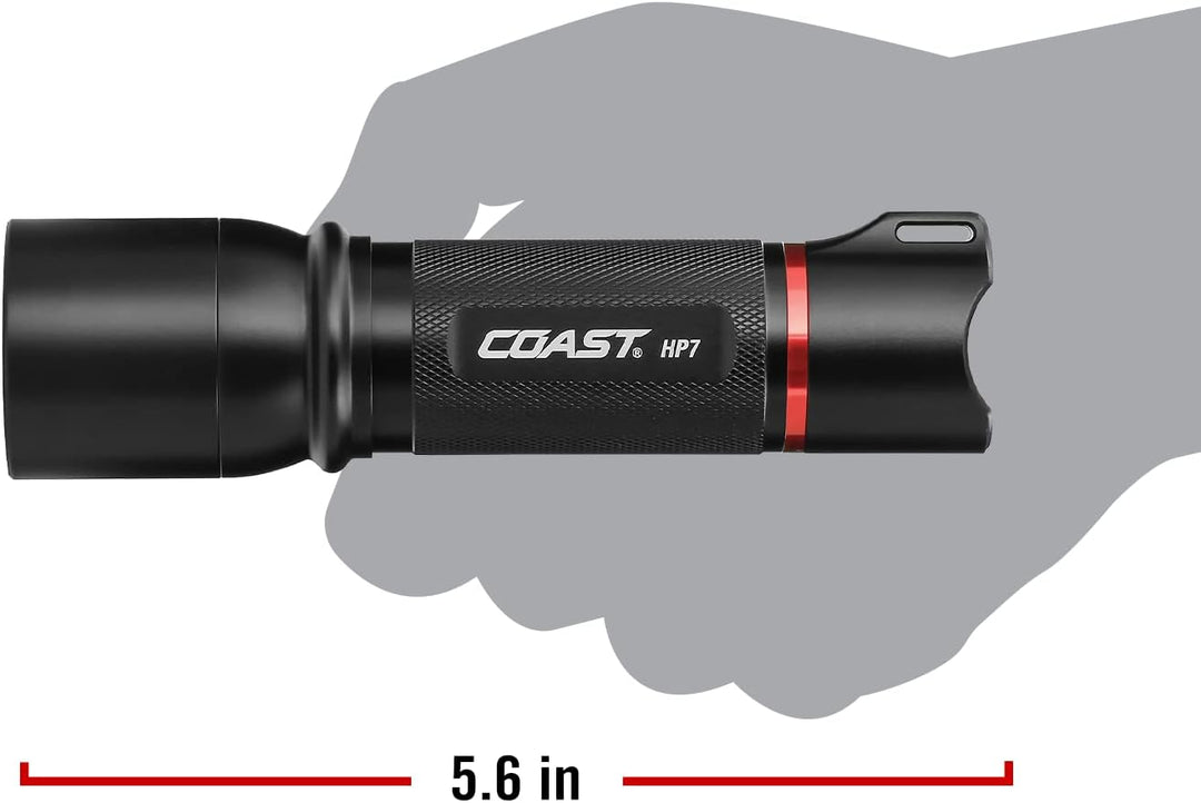 COAST HP7-730 Lumen Fokussierbare LED Taschenlampe, Schwarz