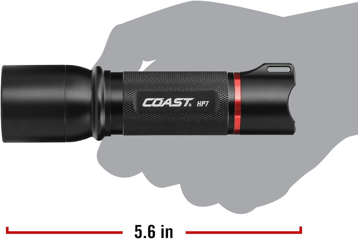 COAST HP7-730 Lumen Fokussierbare LED Taschenlampe, Schwarz