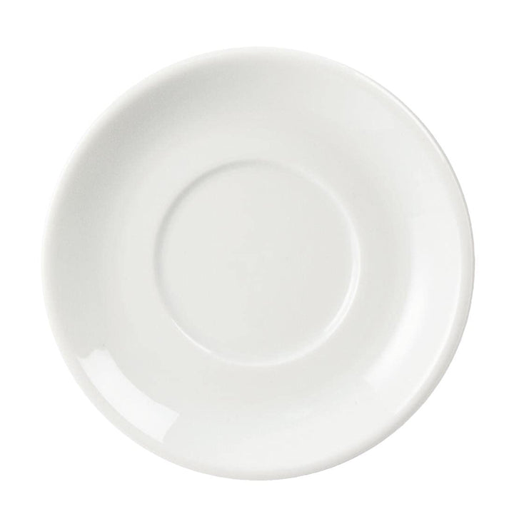 Olympia 12 x KBJ Stapeln, Espresso Untertassen Porzellan Teller Küche, Weiss