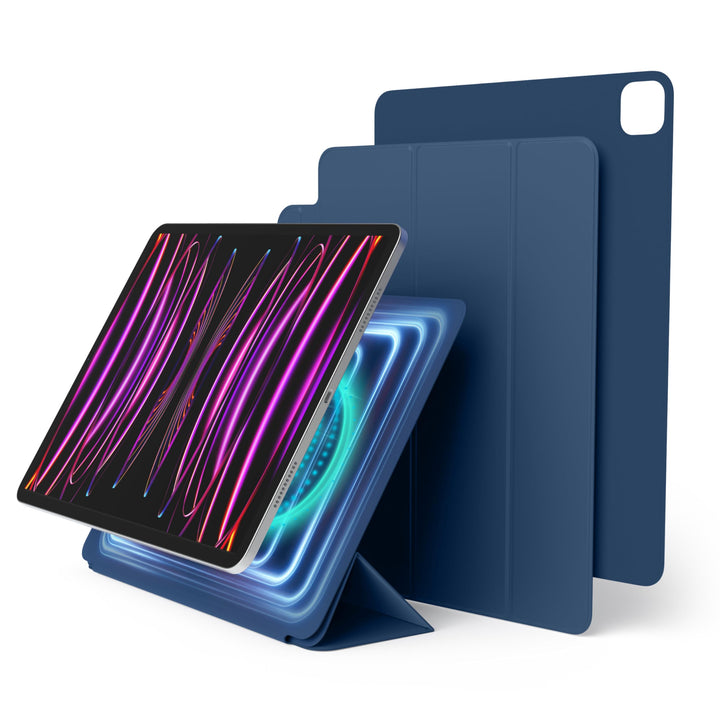 elago Magnetisches Folio Hülle Kompatibel mit iPad Pro 12.9" 6., 5., 4. Gen - Rückwand kann an Metal