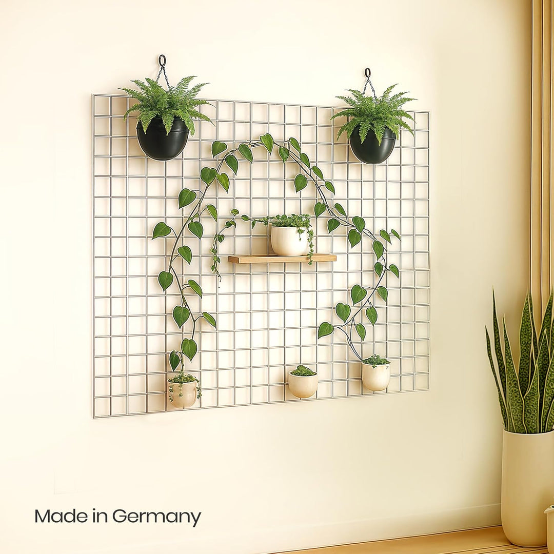 Gabiona Dekogitter (100 x 80 cm) | Metall Wandgitter | Multifunktionale Gitterwand | DIY Eisen Gitte