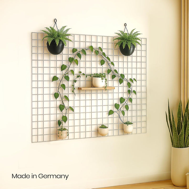 Gabiona Dekogitter (100 x 80 cm) | Metall Wandgitter | Multifunktionale Gitterwand | DIY Eisen Gitte