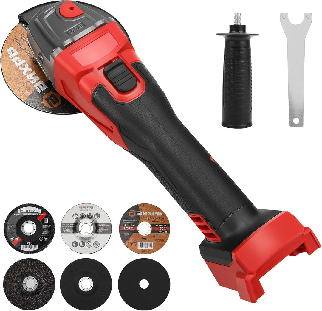 Akku-Winkelschleifer für Milwaukee 18 V Akku, 125 mm, 12000 U/min, bürstenloses Schleifwerkzeug mit