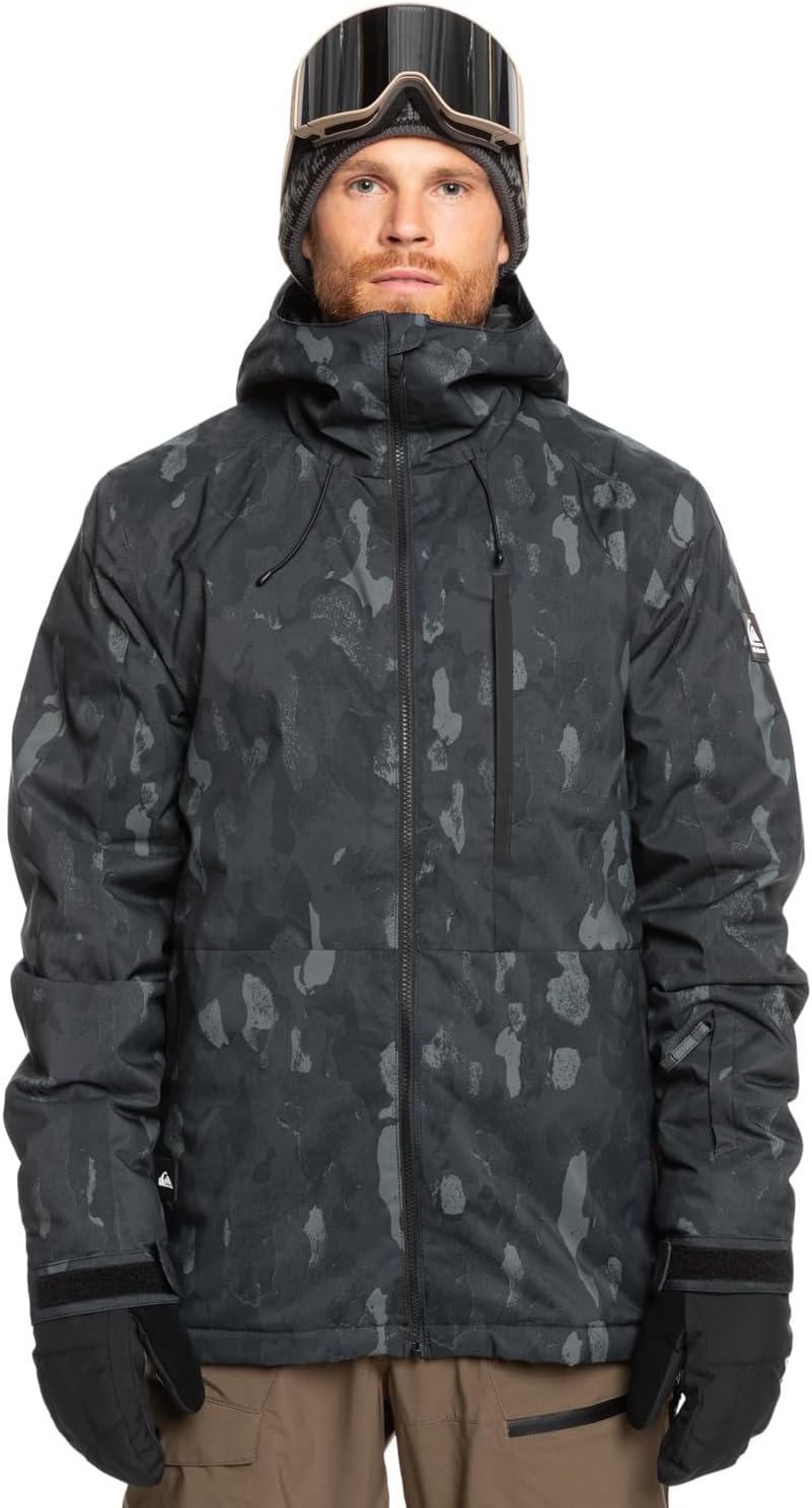 Quiksilver Herren Mission Printed Jk Jacket (1er Pack) S Nature Zoom Dark Shadow, S Nature Zoom Dark