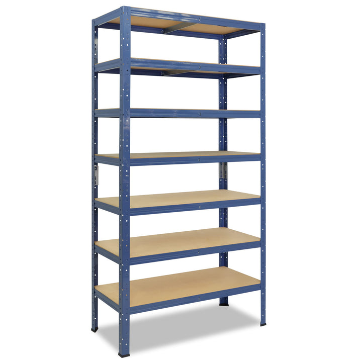 shelfplaza® 180x40x30cm Home Schwerlastregal blau/Metallregal mit 7 Böden/Kellerregal Metall, Garage