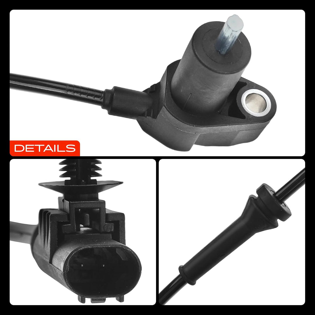 2x ABS Sensor mit Kabel 2-Polig Vorne Links Rechts für R-o-a-d-s-t-e-r 452 0.7L Cabriolet Coupe 2003