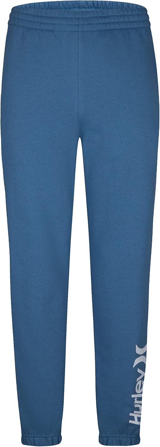 Hurley Jungen Hrlb One & Only Fleece Jogger Hose, Blau Medium Blue, 13 años