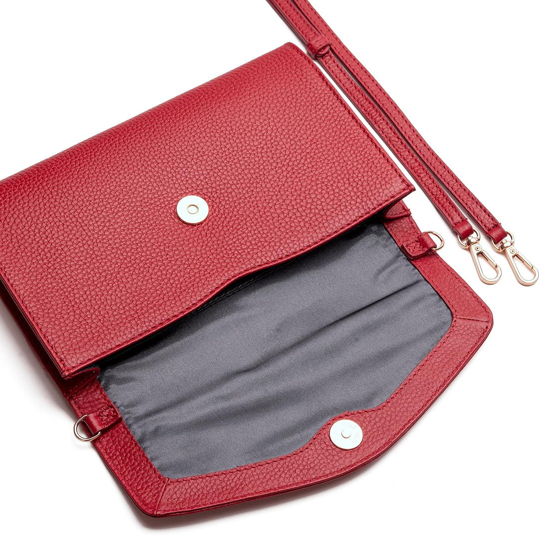 Lazarotti Bologna Leder Handtasche Damen | abnehm- & längenverstellbarer Schulterriemen | mittelgros