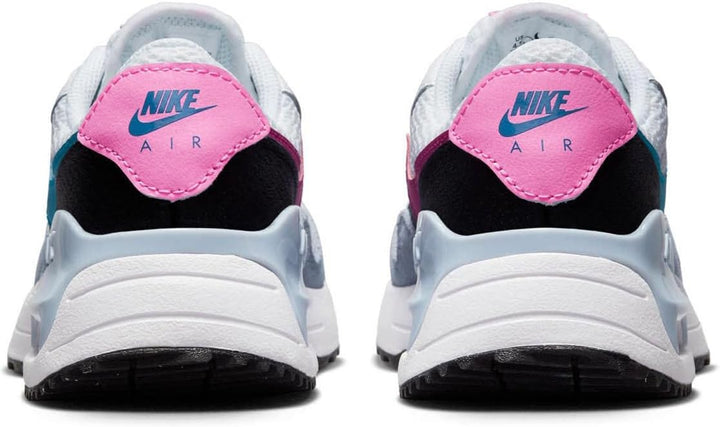Nike Jungen Air Max SystmSneaker 35.5 EU Weiss Blau Blitzschwarz Blaues Flüstern, 35.5 EU Wei&#xDF;