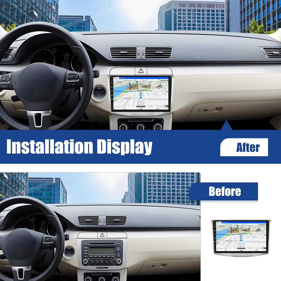 SIXWIN 2+64G Android 13 Android Autoradio mit Navi Für VW Passat B6 B7 Magotan CC,10.1 Zoll Touchscr