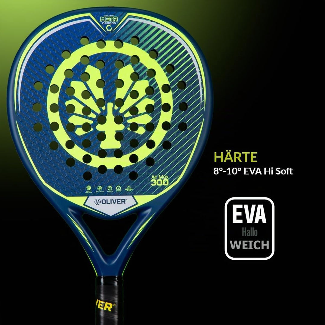 Oliver Padel Schläger Air Max 300 für Anfänger - Metacarbon - Eva HI-Soft - Tropfenform