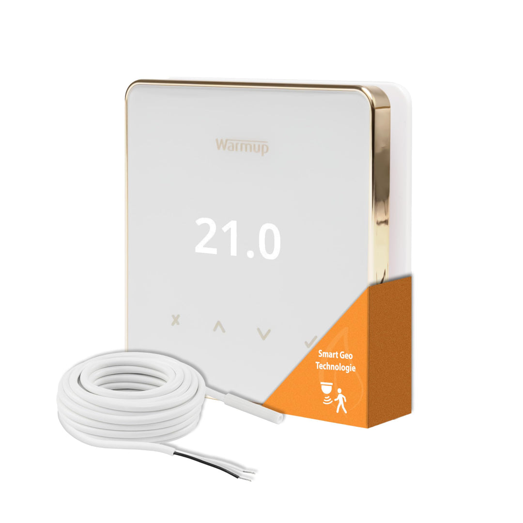 Warmup Element Smart WiFi Thermostat Raumregler für Fussbodenheizung, Elektro Heizung, Farbe: Weiss,