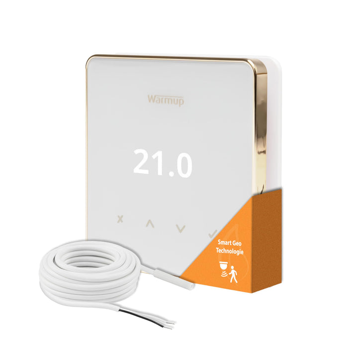 Warmup Element Smart WiFi Thermostat Raumregler für Fussbodenheizung, Elektro Heizung, Farbe: Weiss,