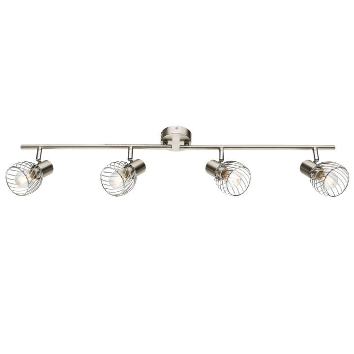 GLOBO Ausgefallene Deckenlampe 4 flammig, Deckenstrahler schwenkbar, E14, Lighting