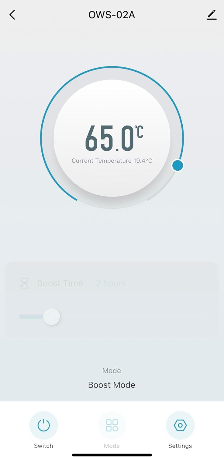 Electric WiFi Handtuchtrockner, Smart Flat 7 Tage, programmierbar, Timer App, Kompatibilität (EU) (S