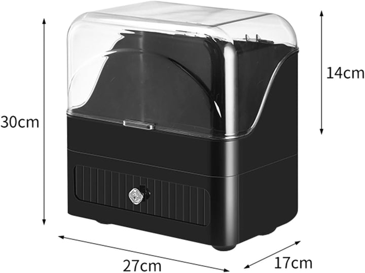 RMAN Make up Organizer Kosmetik Aufbewahrungsbox mit Schubladen Staubdicht Schmink Aufbewahrungskast