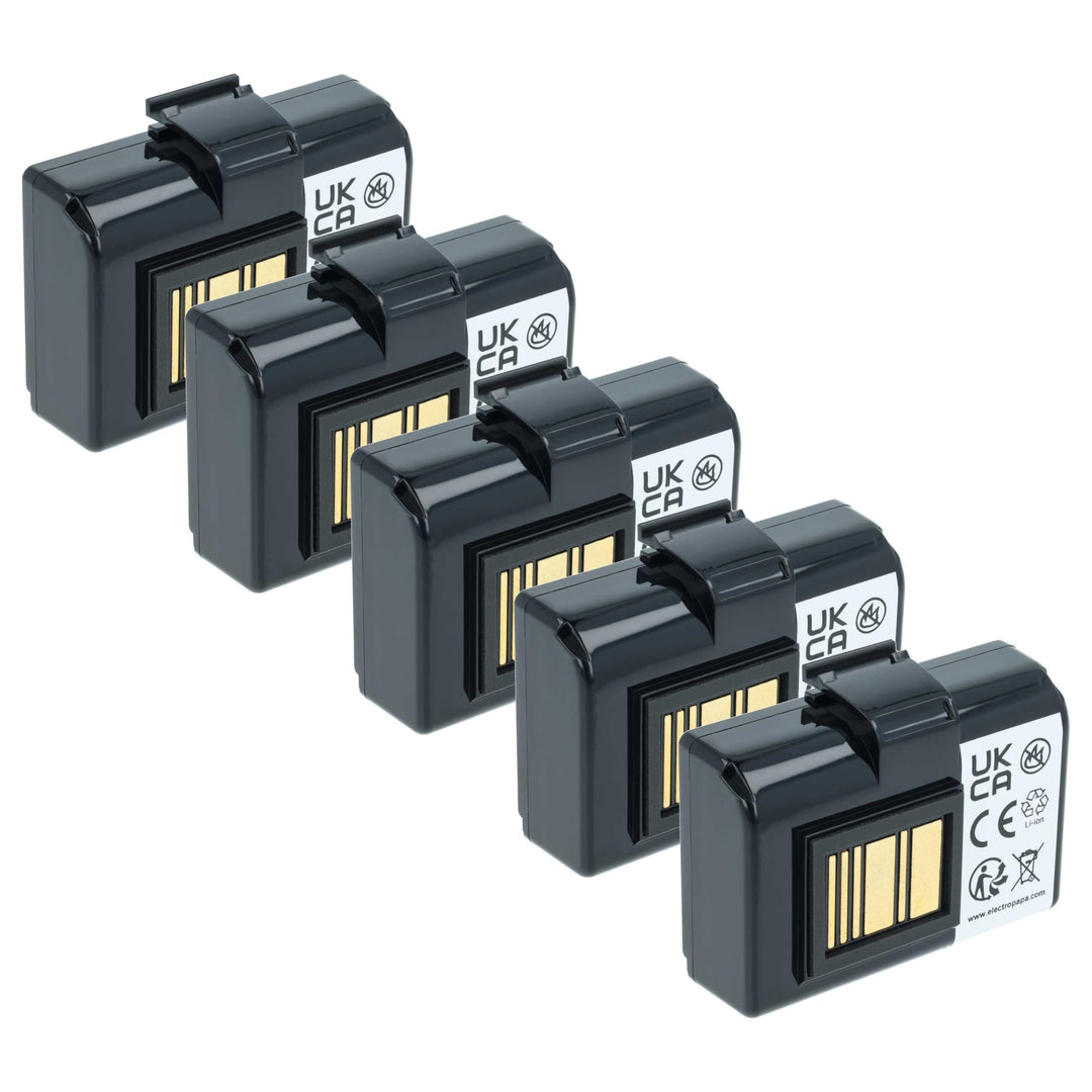 vhbw 5X Akku kompatibel mit Zebra ZQ610, ZQ521, ZQ520, ZQ521 RFID Drucker Kopierer Scanner Etiketten