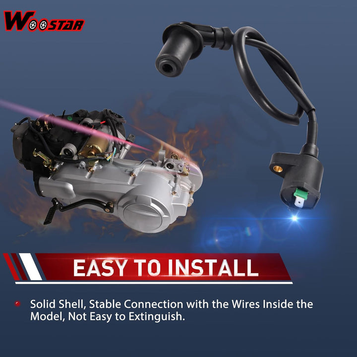 WOOSTAR CDI Box Zündspule Starterrelais Spannungsregler Ersatz für GY6 50ccm 125ccm 150ccm ATV Rolle