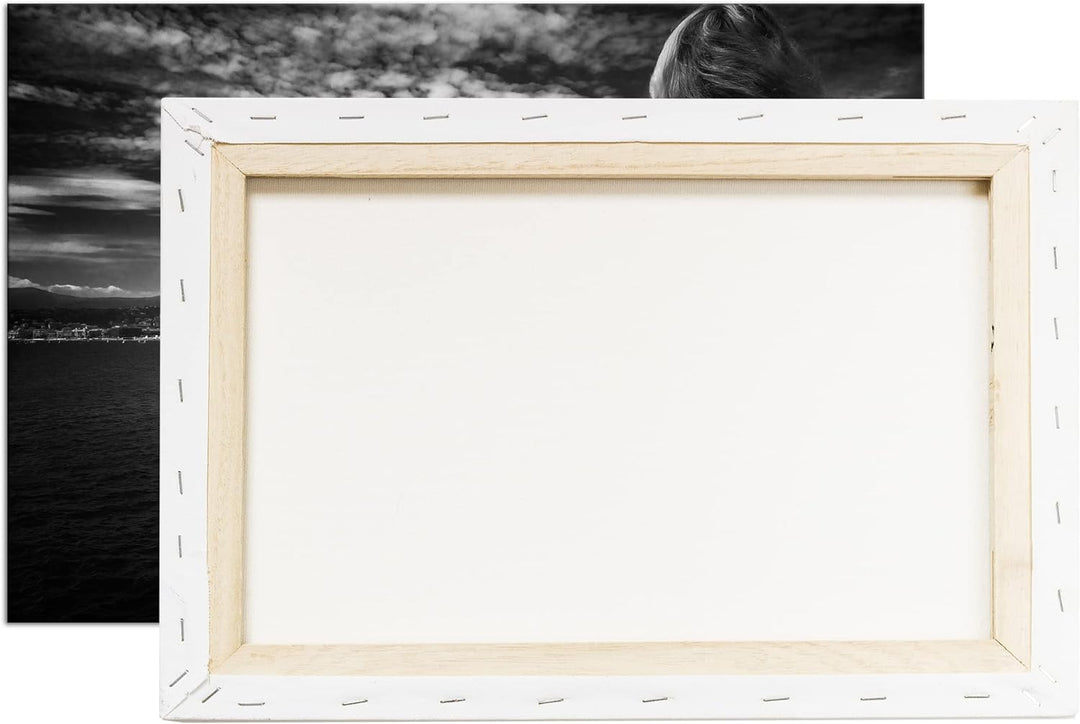 deyoli Blick auf die Küste Format: 80x60 cm als Leinwandbild, Motiv fertig gerahmt auf Echtholzrahme
