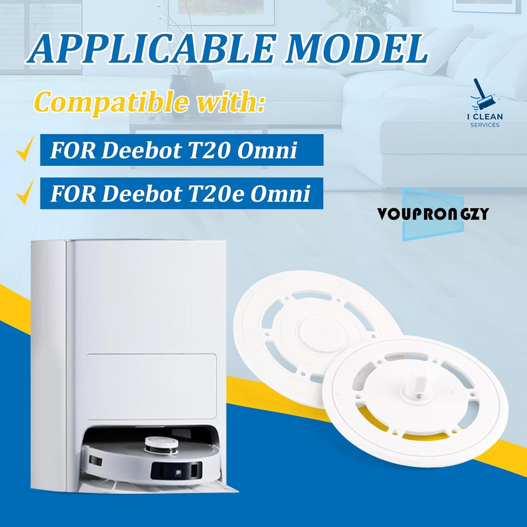 Wischtücher mit Wischplatten für Ecovacs Deebot T20 Omni/T20e Omni Wischmopp Wischpad Wischtücher mi