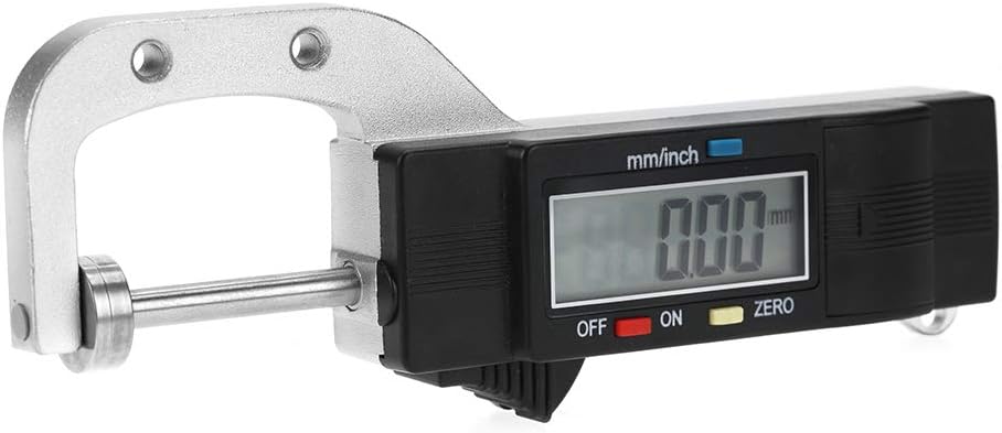 Hilitand Dickenmessgerät, 0–25 mm, horizontal, elektronisches Werkzeug zur Messung der Dicke, mit di