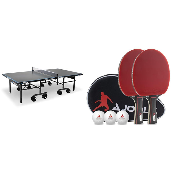 JOOLA Tischtennisplatte Outdoor - Profi Tischtennistisch 6MM Aluminium-Verbundoberfläche - wetterfes
