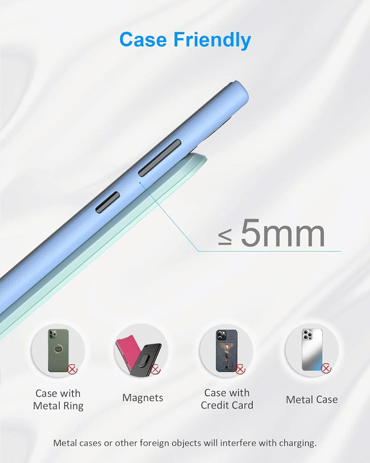 NANAMI Fast Wireless Charger mit 20W PD Netzteil, 15W Induktive Ladestation | Für iPhone 17/16/15/14